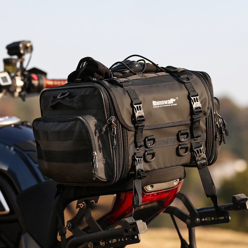 Расширяемая мотоциклетная сумка на заднее сиденье большой емкости