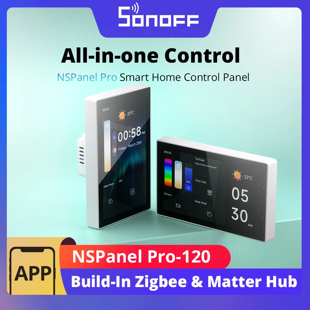 Смарт-панель SONOFF NSPanel Pro US 4 7 дюйма встроенный Zigbee Matter Hub