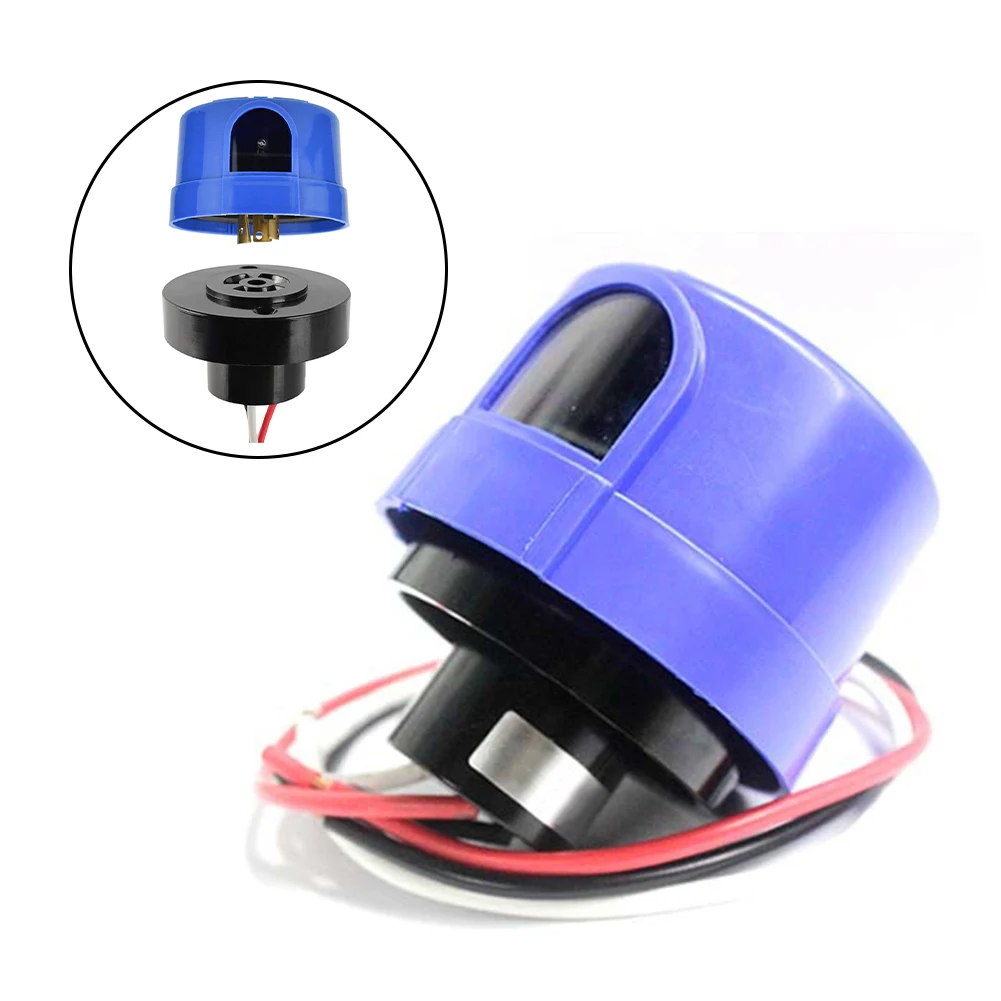 Датчик фотоэлемента с основанием для управления освещением от заката до