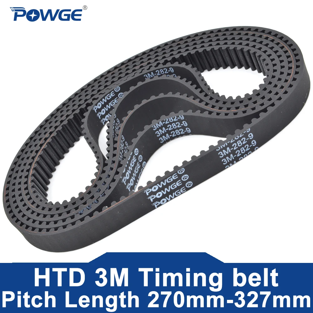 

Ремень ГРМ POWGE HTD 3M Lp = 270 273 276 279 282 285 288 291 294 297 300 303 306 309 312 315 318 321 324 327 ширина 6-30 мм Резина