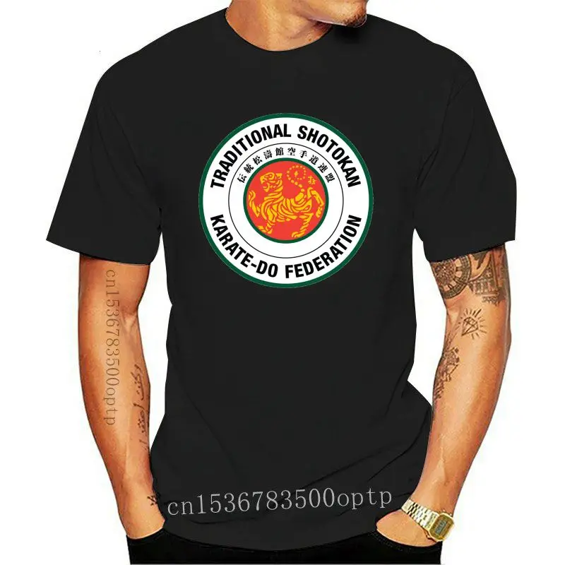 

Shotokan-Camiseta de artes marciales de Japón para hombre, camisa negra de dibujos animados de Karate, Unisex, de moda, talla s,