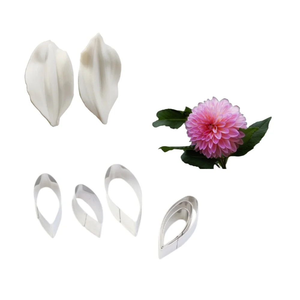 5 шт. силиконовые формы для выпечки лепесток Далии