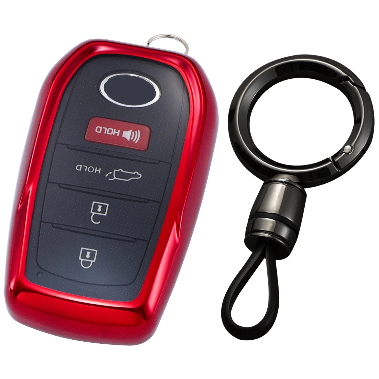 

Чехол для ключей, совместимый с Toyota Sienna Highlander Corolla Crown Venza RAV4 Tacoma Fortuner Land Cruiser 2025 2024.