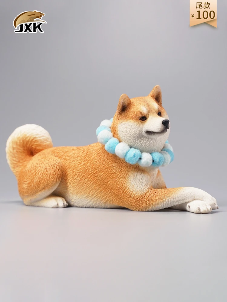 

1/6 Dog Model 3D Shiba Inu Figure Toy Resin Realistic Dogg Finished Goods Unisex Animals Models For Kids Adults Gifts Play Toys