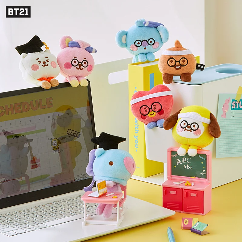 

Line Friends оригинальный Bt21 дисплей, детские игрушки, компьютерные экраны, Автомобильные украшения, детские подарки
