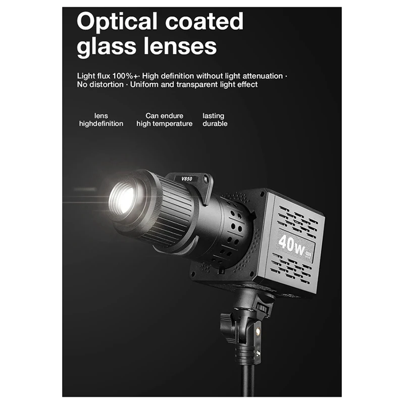 V850 Мини-прожектор для фотосъемки с креплением Bowens подключаемый конденсатор