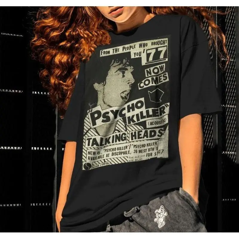 Фото Ретро-футболка Talking Heads Psycho Killer №1