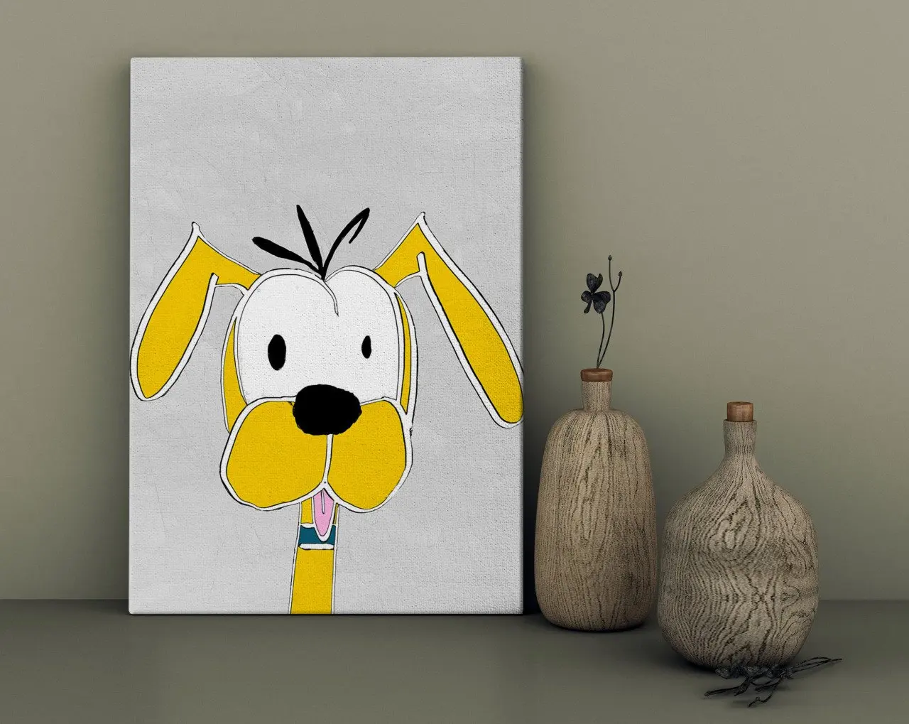 

Холщовый стол BK Home A Dog в цветном дизайне, 30x50 см-1