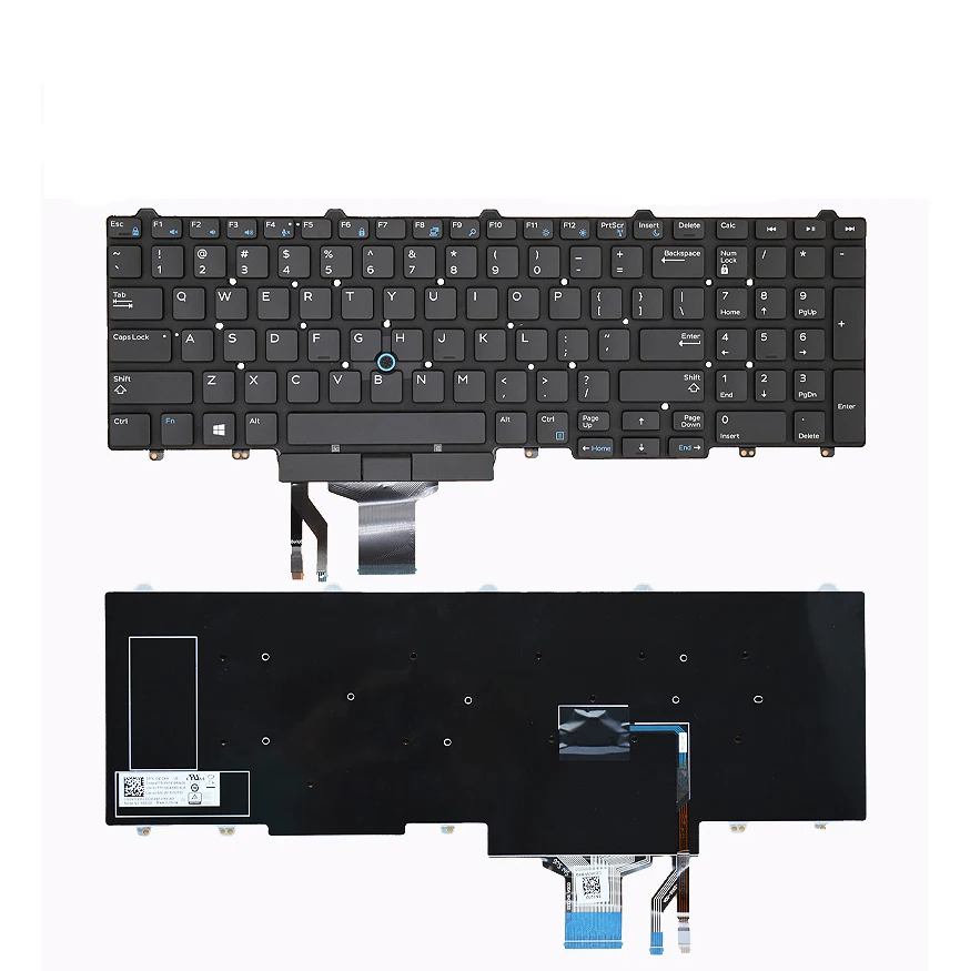 Новая клавиатура для ноутбука совместимая с DELL E5550 Precision 3510 3520 3530 M3510 7510 7710 M7720 M7520