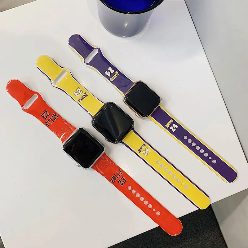 

Ремешок силиконовый для Apple Watch band 44 мм 40 мм 45 мм/41 мм 42 мм 38 мм series 3 5 SE 6 7