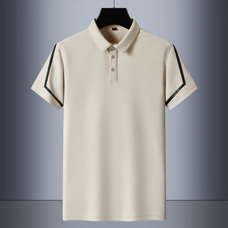 

Sports Streetwear Fashion Oversized 6XL 7XL Black White Polo Shirt Japan Style 2023 Summer Short Sleeves Top Tees Tshirt