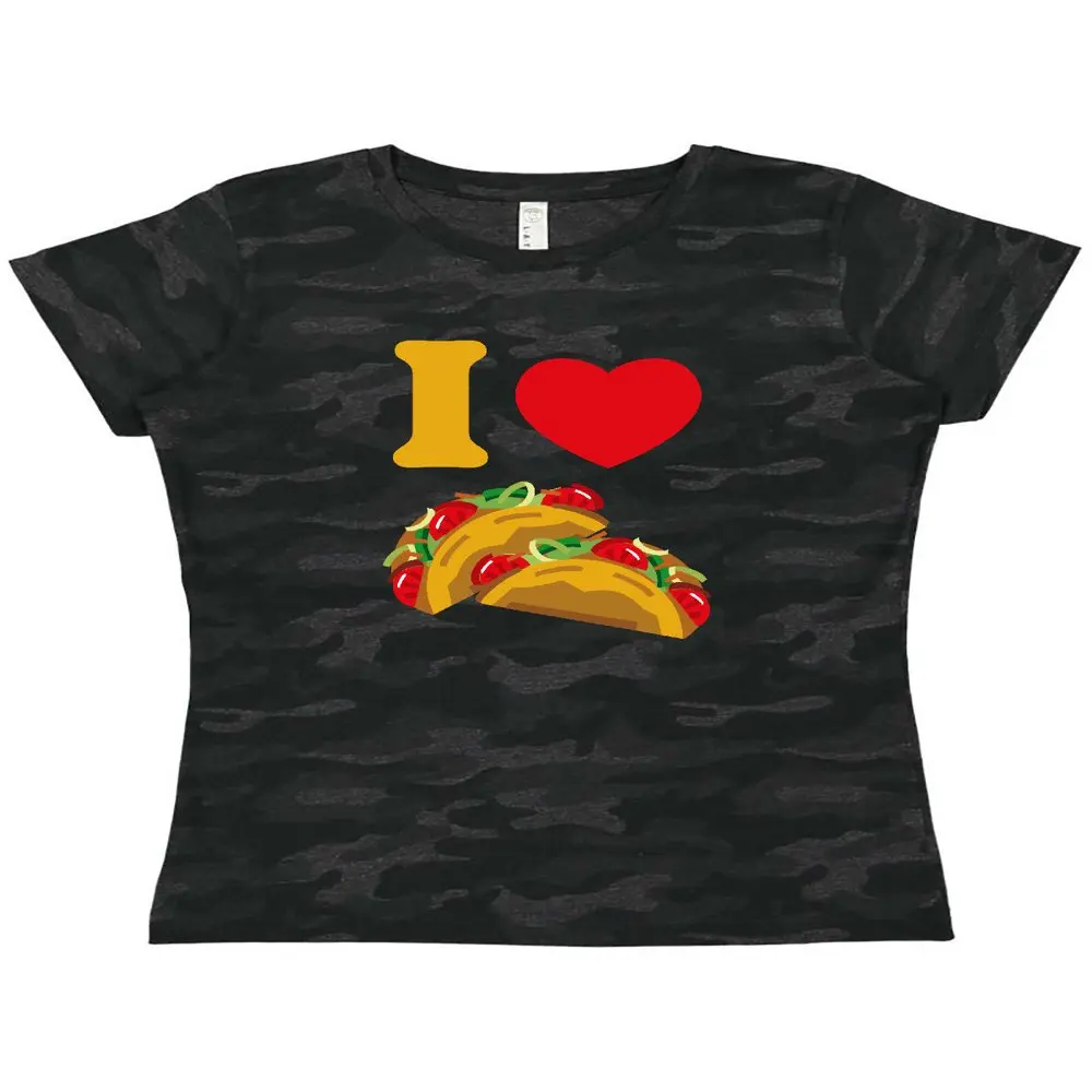 

Бесплатная доставка, женская футболка I Love Tacos