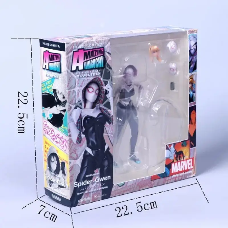 Avengers Spiderman Gwen Stacy Anime Action Figure Female Spiderman Movie Dolls Collectible Model Decoration Children Toys Gifts images - 6