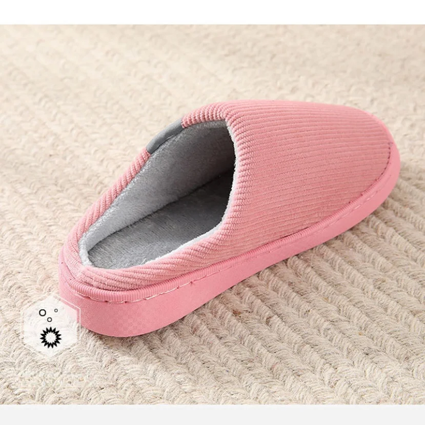 Womens House Slipper Female Winter Warm Plush Cotton Anti Skid Indoor Fuzzy Non Slip Room Floor Home Shoes Male Men 2023 New