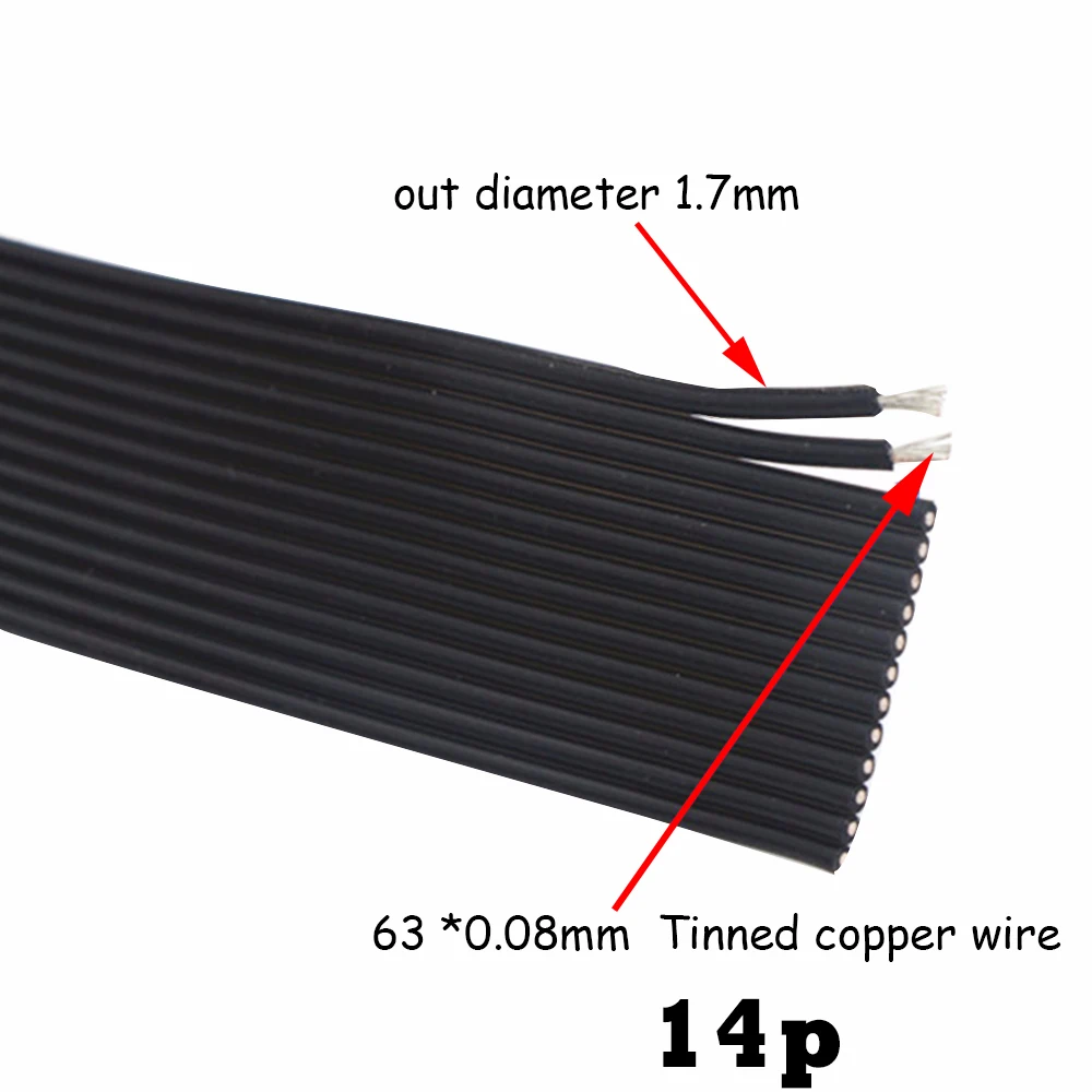 Ультрамягкий силиконовый провод 22AWG 2P 4P10P 12P 14P силовой кабель многожильный