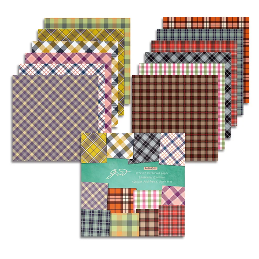 Клетчатая тема фотоальбом DIY клипс книга нежелательный журнал учетная карта