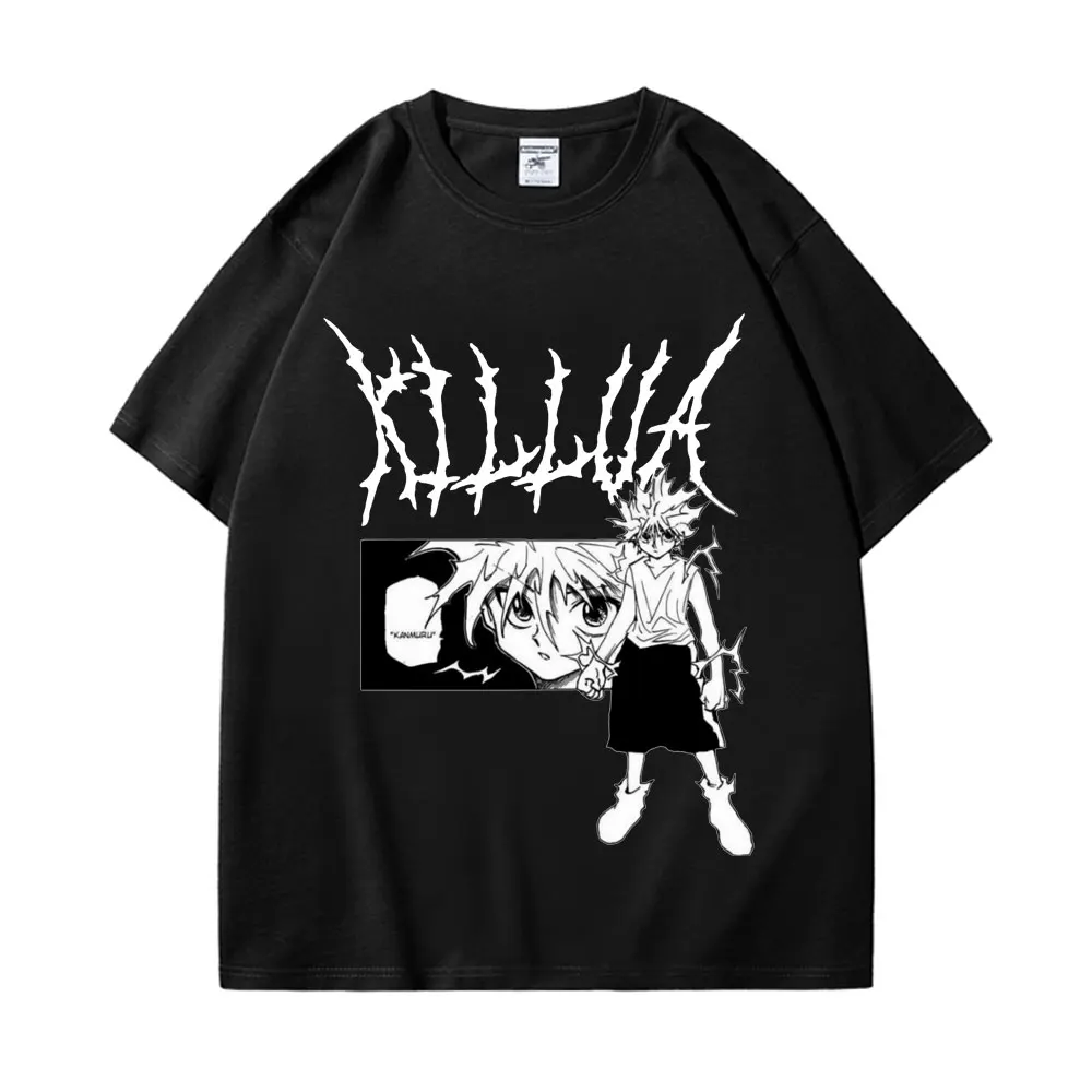 

Japan Anime Hunter X Hunter Print T Shirt Unisex Gothic Fashion Cotton T-shirt Summer Tidal Current Casual Oversized T-shirts