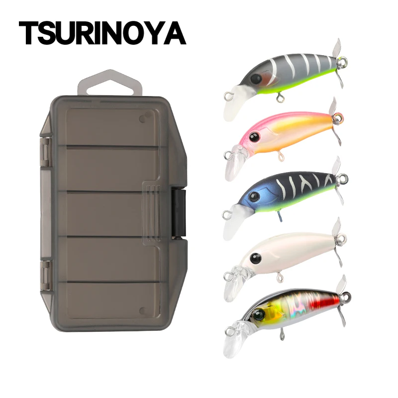 

TSURINOYA 40S 3.7g 40mm Sinking Minnow Fishing Lure Suit 5pcs SENTRY Artificial Hard Bait Light Game Winter Fishing Jerkbait Kit