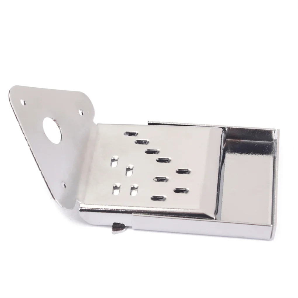 

Mandolin Tailpiece Guitar Replacement Parts with Cover and Screws Steel Decorative Musical Instruments DIY Accessory