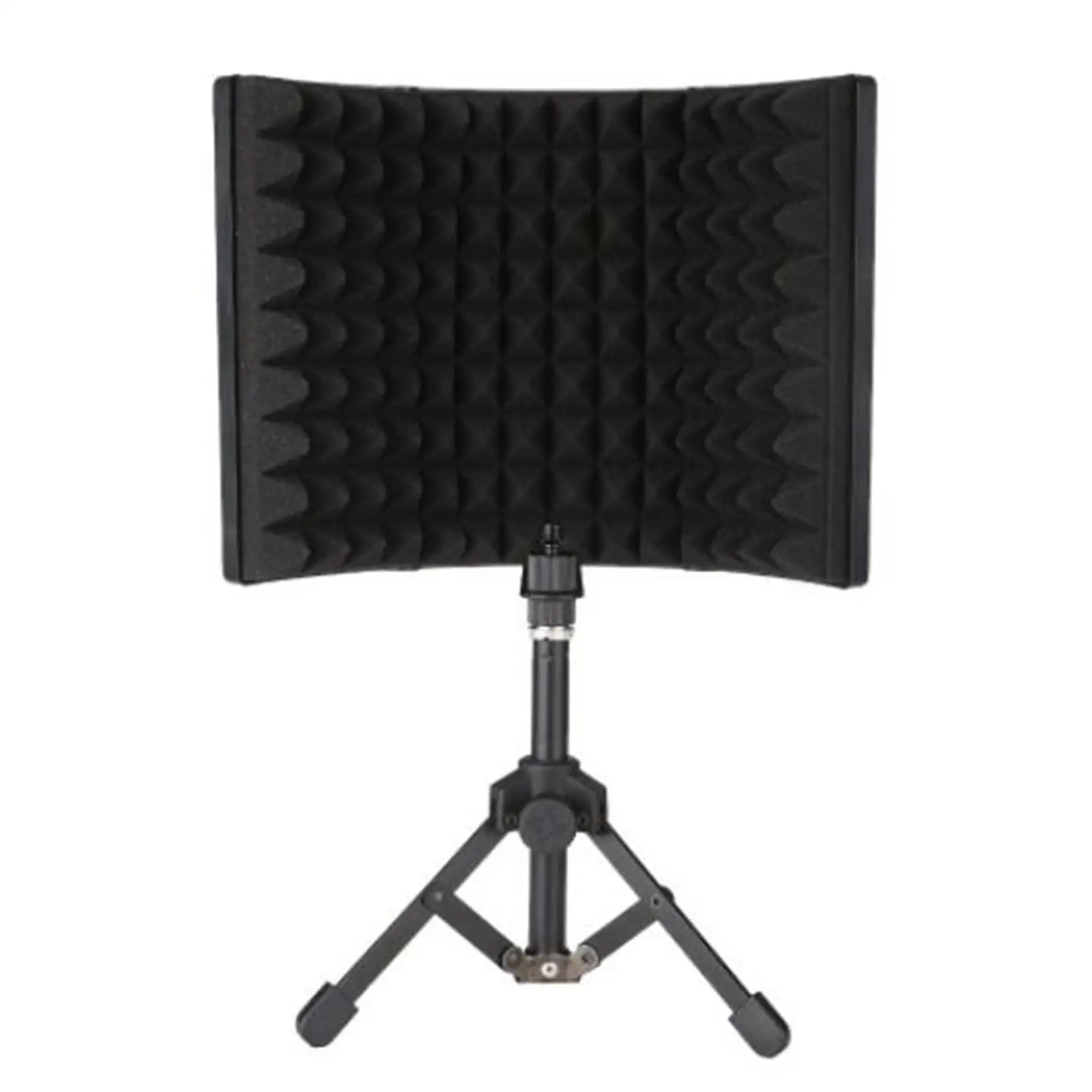 

Microphone Isolation Shield with Tripod - Windshield Acoustic for Condenser Mic Singing Broadcasting Vocals