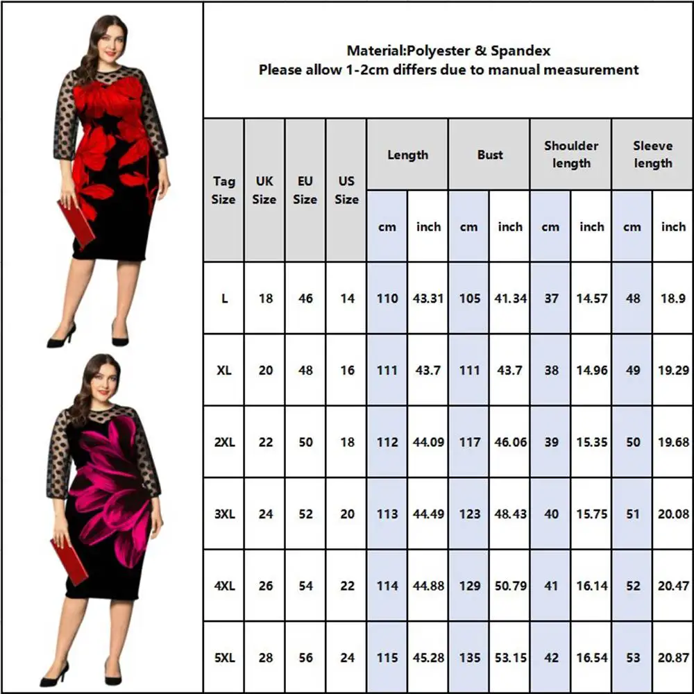 Women Dress 2022 High Quality Plus Size 5XL Lace Dress Floral Evening Gowns Elegant See Through Plus Size Prom Dresses Vestidos