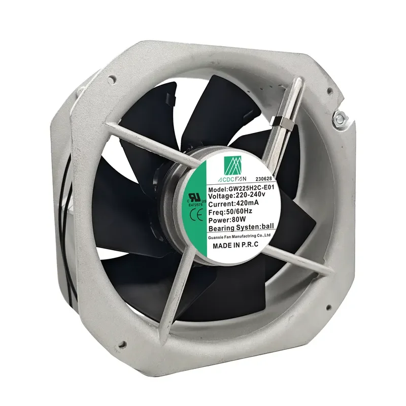 Фото Вентилятор GW225H2C-N01 для 220-240В 420мА 80Вт, оригинальный, импортный, высокотемпературный, устойчивый к воздействию высоких температур №4