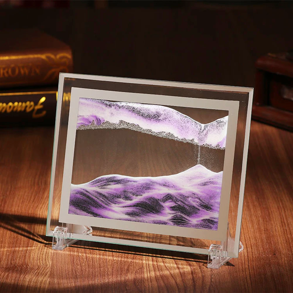 

3d Quicksand Moving Sand Frame Creative Art Oranment Hourglass Flowing Sand Painting Nordic Home Decor Desktop Deecoration