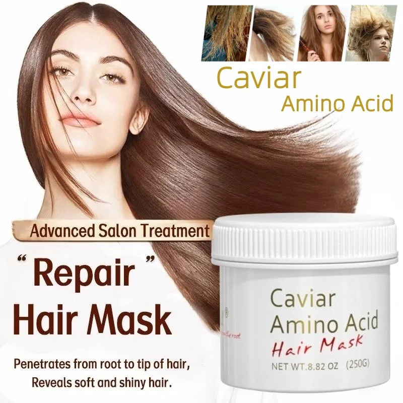 

Caviar Amino Acid Evaporation Free Film Softens Hair, Deeply Nourishes Hair, Improves Dry Split Rough, Ironing Repair Hair Film