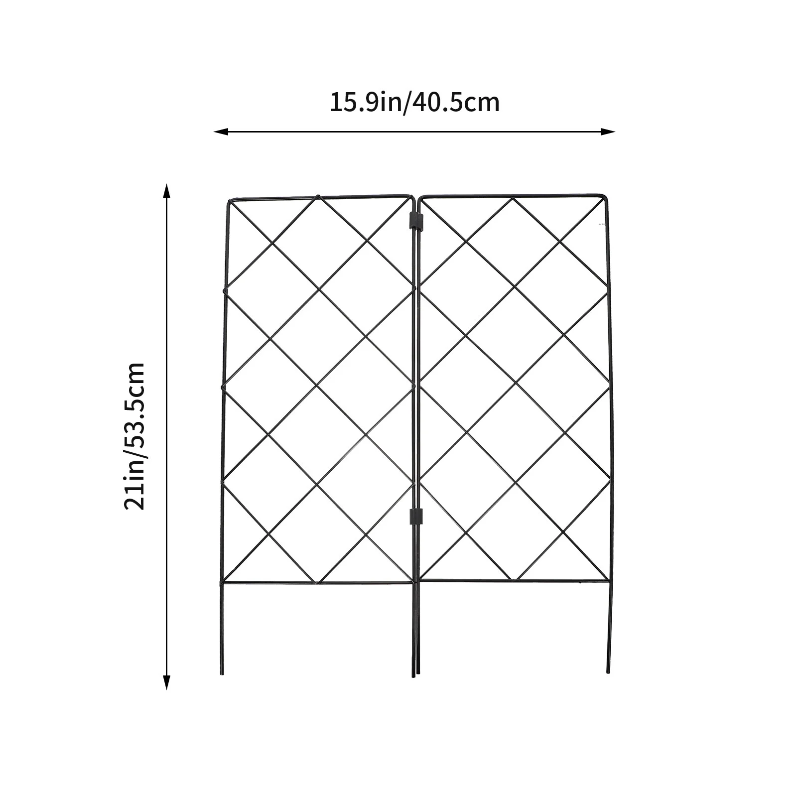

2 Pcs Climbing Vine Stand Lattice Fence Panels Holder Support Rack Trellis Plants Iron Foldable Bracket Gardening Frame