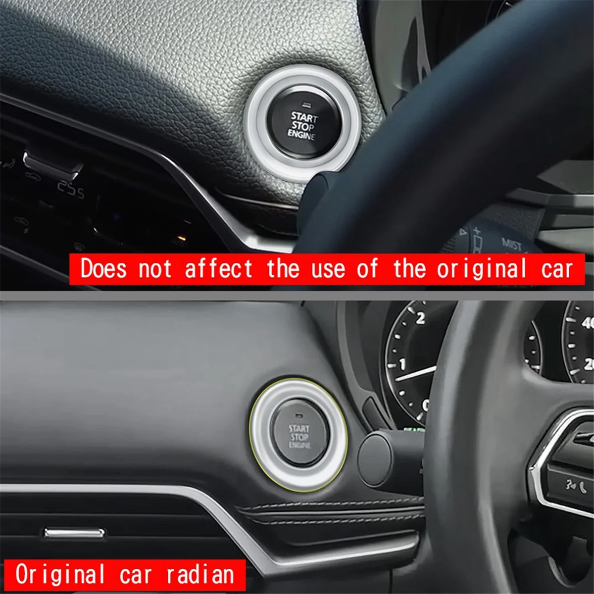 Для Mazda CX-60 2022 2023 автомобильный стартер Стоп двигателя фотокольцо наклейка