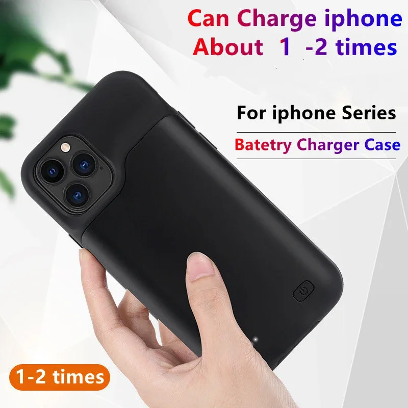 Фото Чехол-аккумулятор 6800 мАч для iPhone 15 Pro Max, 13, 14 Pro, 12 Mini, SE2, 3 №3