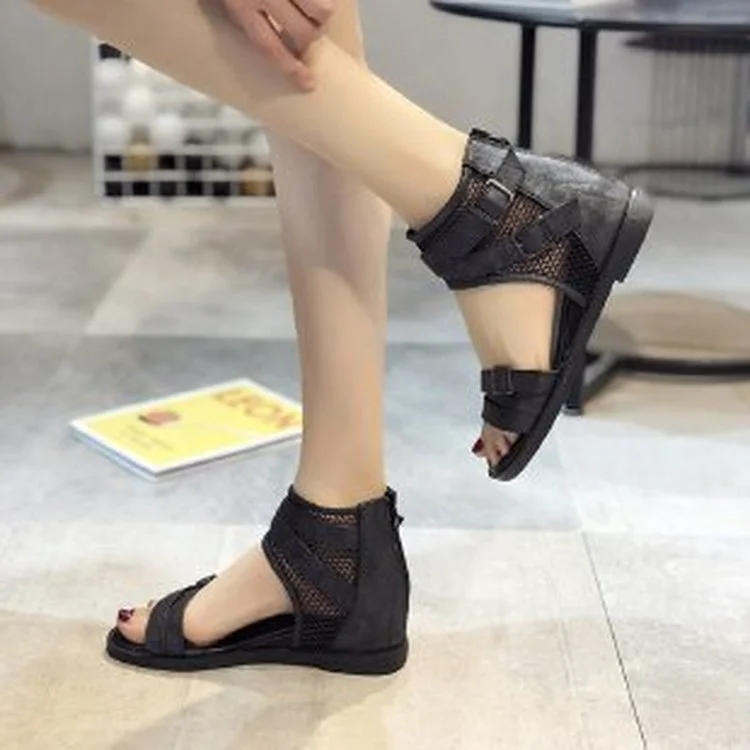 

Women's Comfortable Sandals Women's Open Toe Fish Mouth Foreign Trade Roman Style Sandals Women's Beach Shoes Flat Women's Shoes