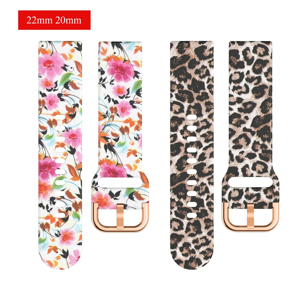 

Ремешок для Samsung Galaxy Watch 4 6 5 pro Classic/Gear S3/Active Sport, браслет с принтом для Galaxy 6 classic 43 мм 47 мм, 22 мм 20 мм