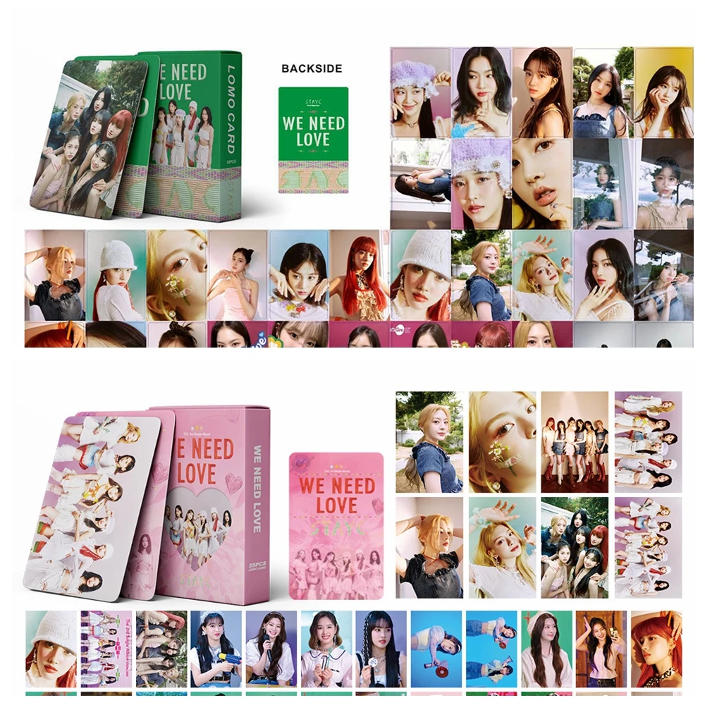 55 шт. Kpop Stayc Lomo карточки нам нужна любовь Фотокарточка альбом для фотографий Набор