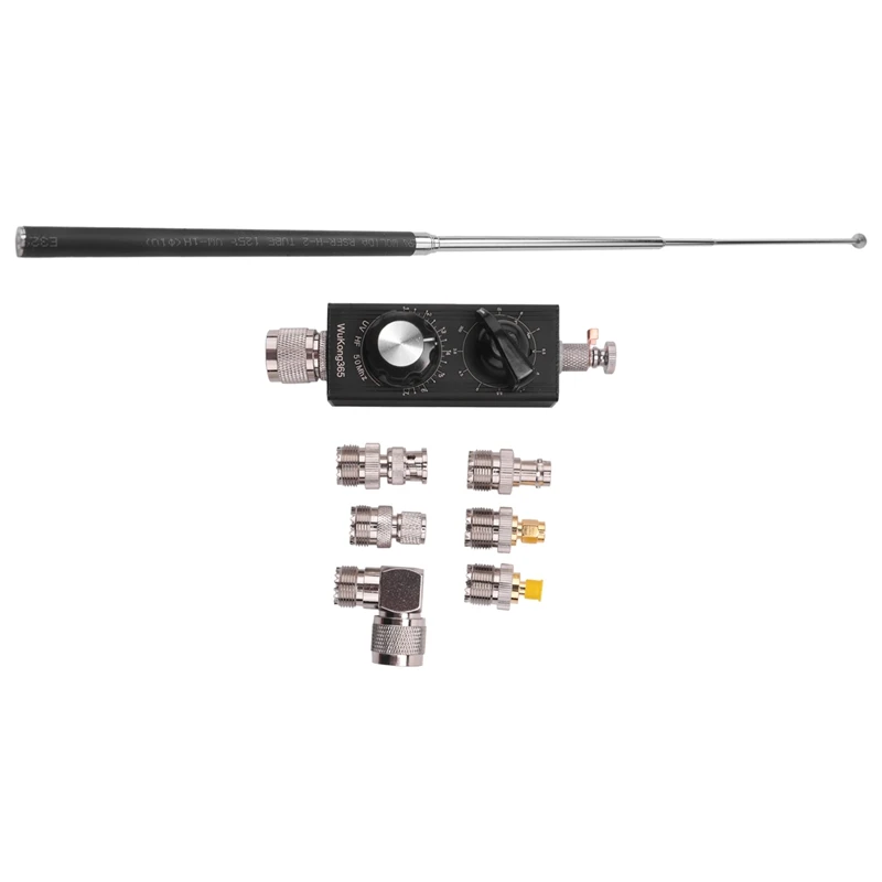 

Мини-Антенна 20 Вт QRP все диапазоны HF антенна 5 МГц-55 МГц антенна тюнер Коротковолновая антенна с адаптерами