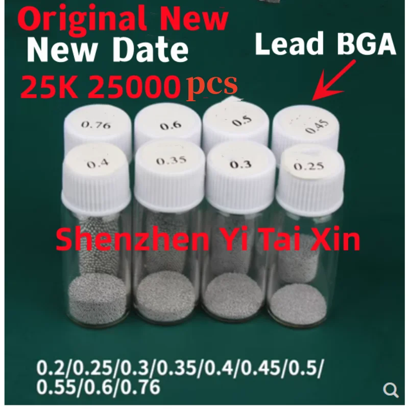 Свинцовый шариковый припой BGA для реболлинга 0 2 25 3 35 4 55 6 65