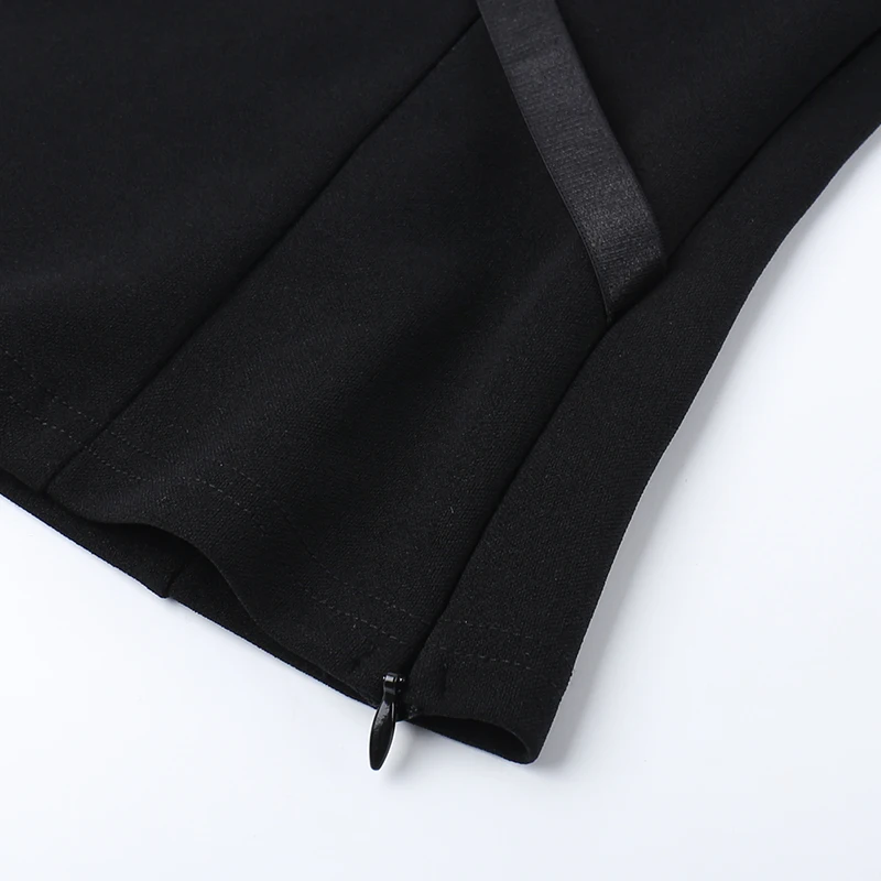 Потрясающая офисная женская готическая черная корсетная майка с открытой спиной