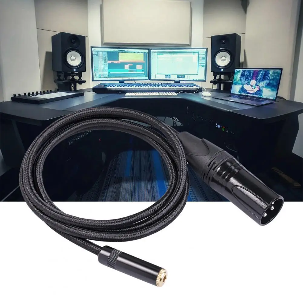 

Audio Cable Premium Flexible 3.5mm Female to 3 Pin XLR Male Adapter Cable for Microphone Audio Adapter Cable Audio Wire