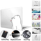 Мультяшный чехол для Macbook Air Pro 11 12 13 15 16, прозрачный жесткий чехол с сенсорной панелью для Macbook Pro 13, funda a2289 a2338 a2337