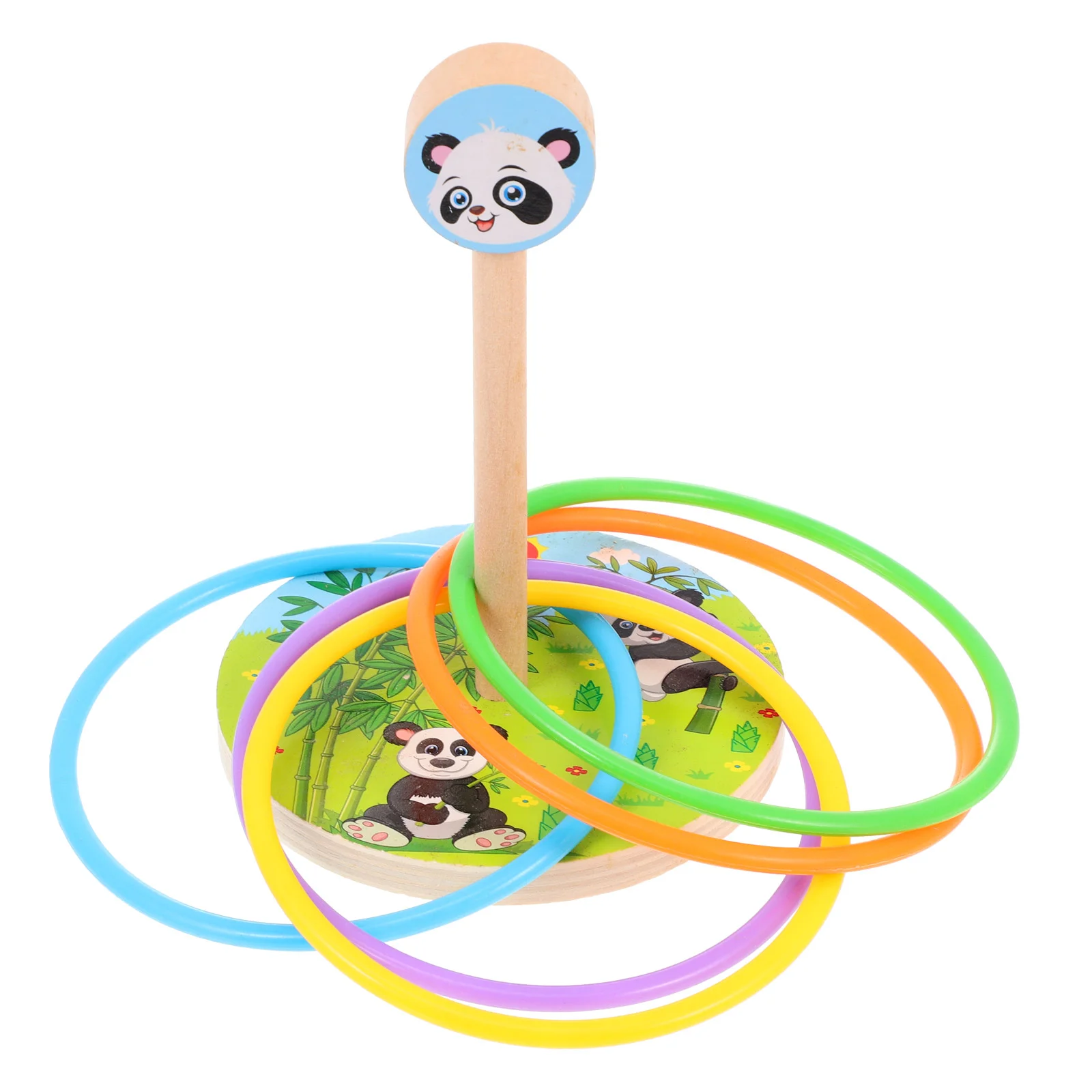 

1 Set of Interesting Kids Ring Toss Game Toys Throwing Hoops Toys Educational Playthings