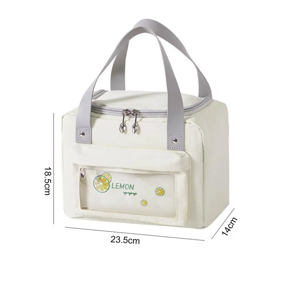Unique Lunch Bag Hard to Fade Lunch Box Holder Insulated Wear-resistant Oxford Cloth Lunch Box Holder  Strong Construction