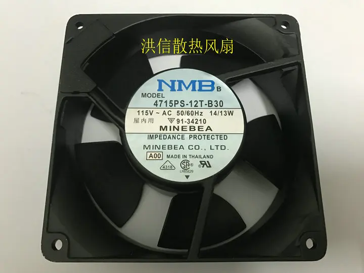 Бесплатная доставка оригинальный вентилятор NMB 12038 4715PS-12T-B30 115 в 14/13 Вт 120*38 мм