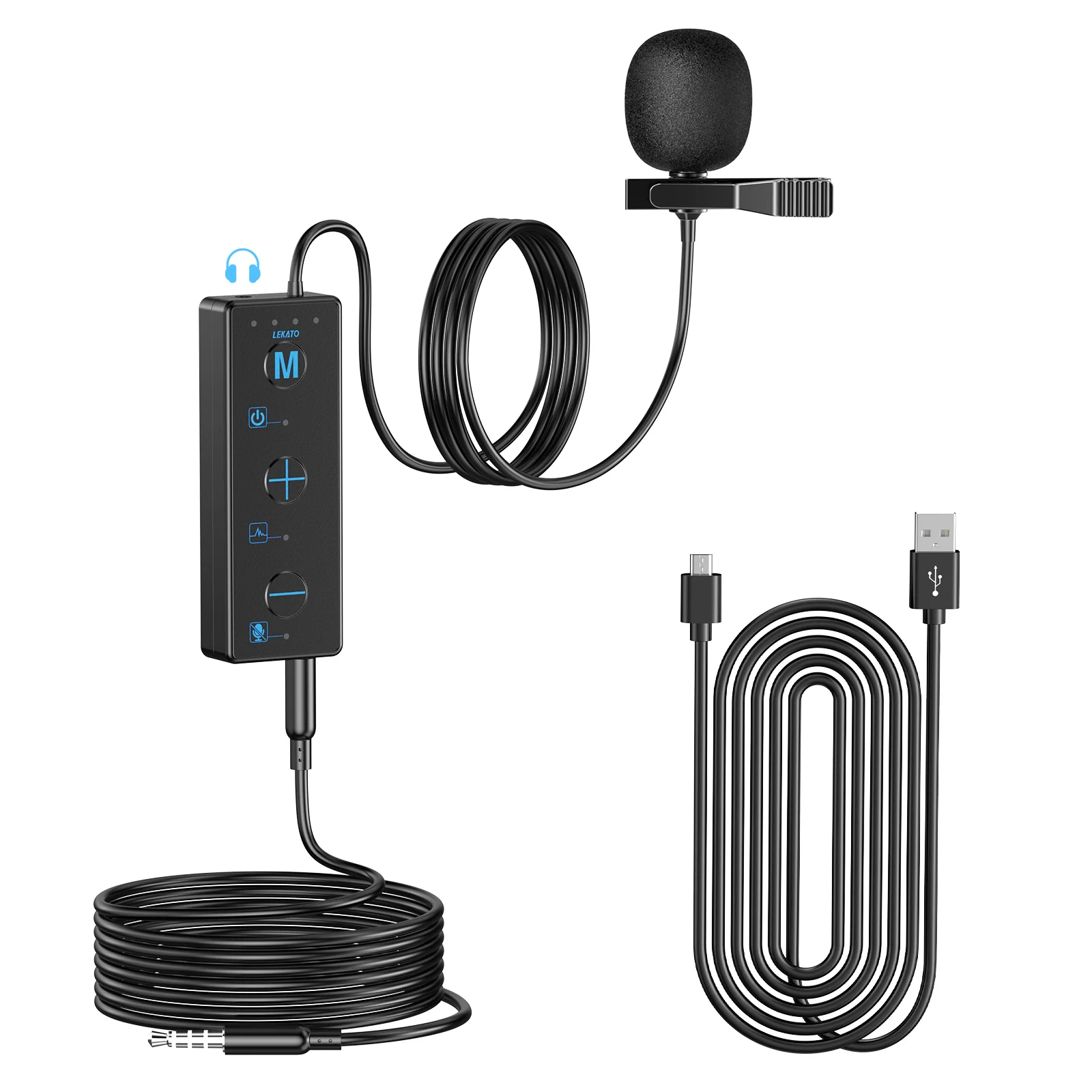 

Lekato S-MIC Mini MIC Microphone Low Noise Recording Low Power Singing Dancing