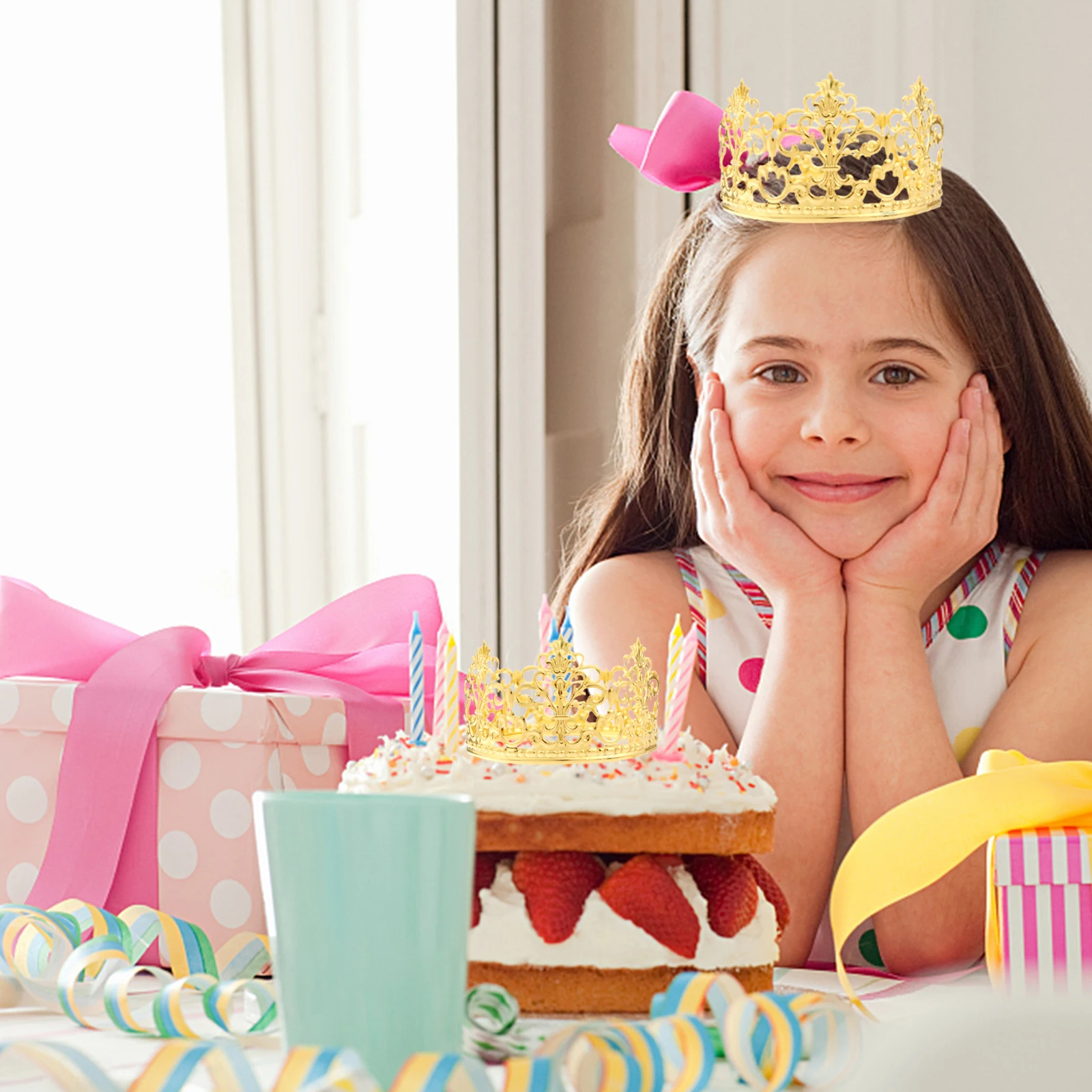 Женские винтажные тиары золотистые металлические головные уборы в форме короны