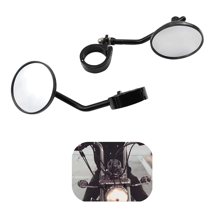 

Мотоциклетные зеркала 39-41 мм, боковое зеркало с креплением вилки, зеркала заднего вида для Davidson Sportster XL 883 1200 XL48 72 Honda Rebel