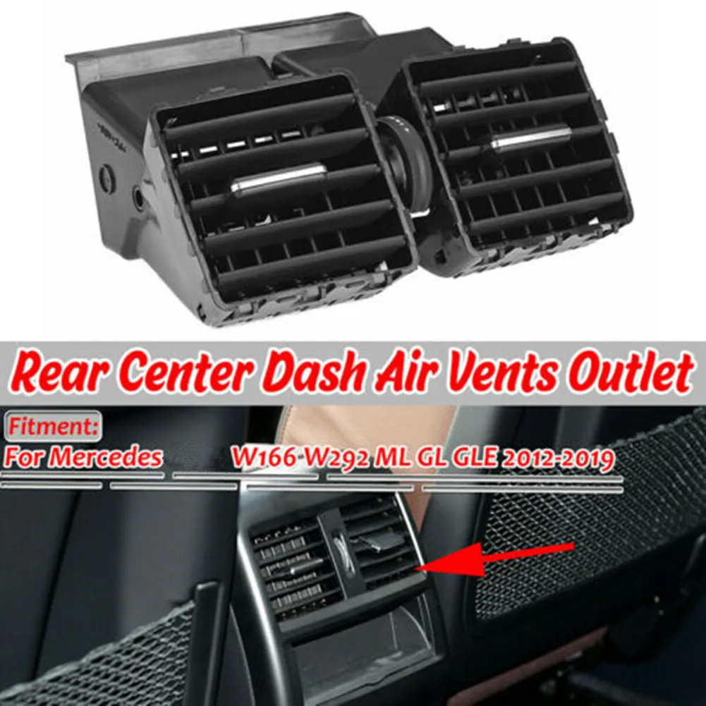 

For Mercedes AC Air Vent Air Vent Garden Indoor Center Dash Parts Replacements 16683005542A17 ABS Accessories Black