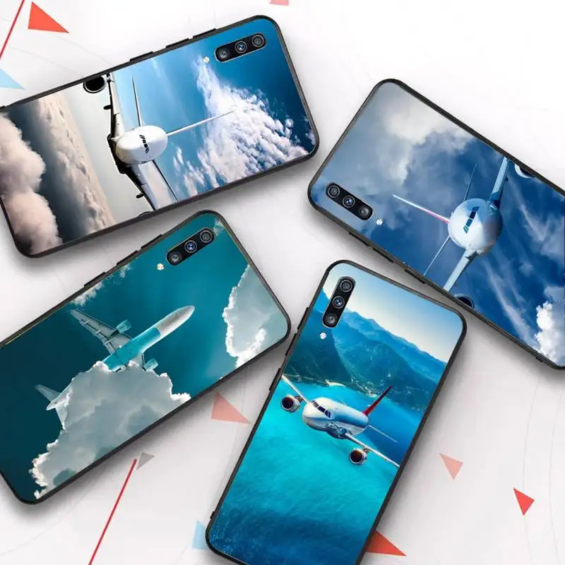 

Aircraft Airplane Phone Case for Samsung Galaxy A 51 30s a71 Soft Silicone Cover for A21s A70 10 A30 Capa