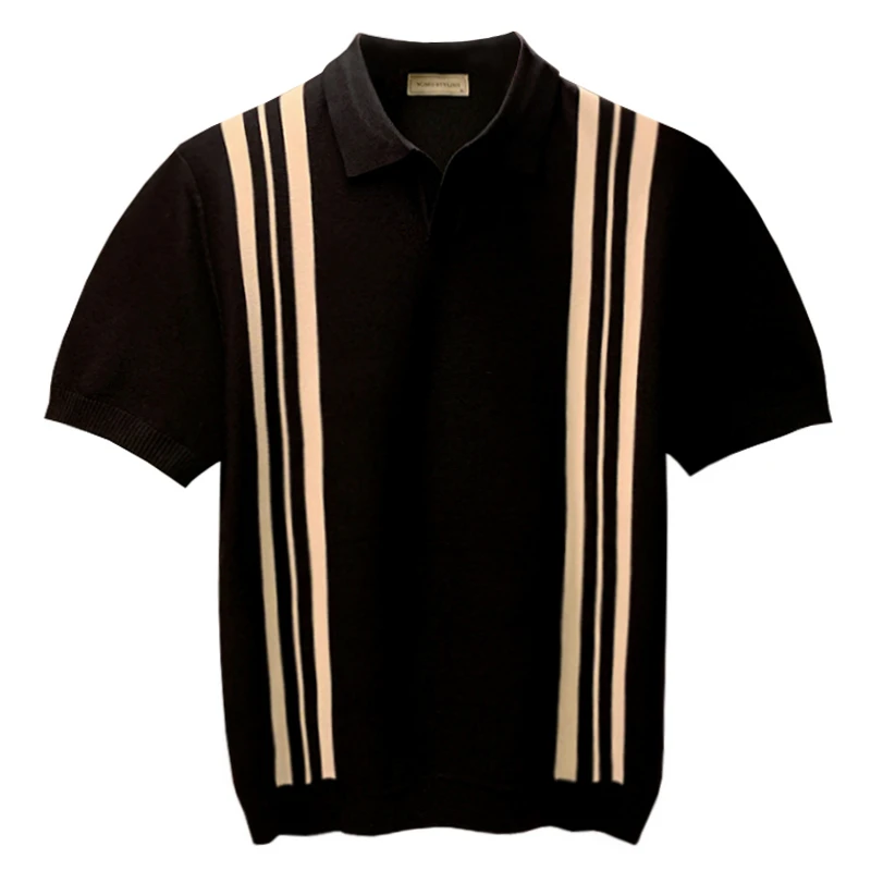 

2023 New Summer Golf Leisure Men's Short Sleeve Lapel Quick-drying Breathable Moisture Absorption Perspiration Polo Shirt