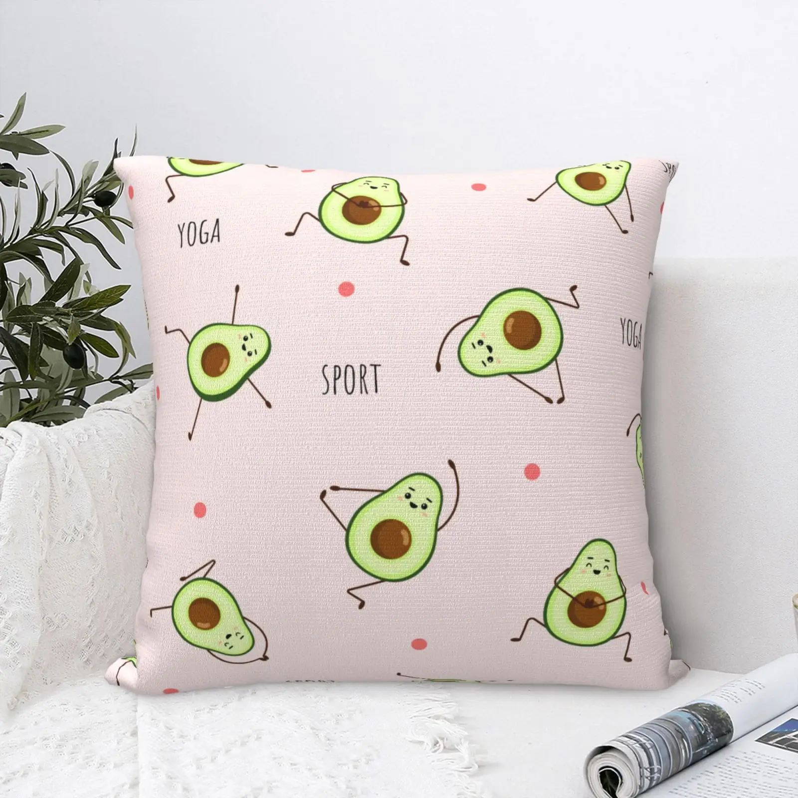 

Винтажный чехол с рисунком авокадо 10 дюймов, чехол для дивана, чехол для домашнего декора, декоративная подушка для дома, аниме Kawaii