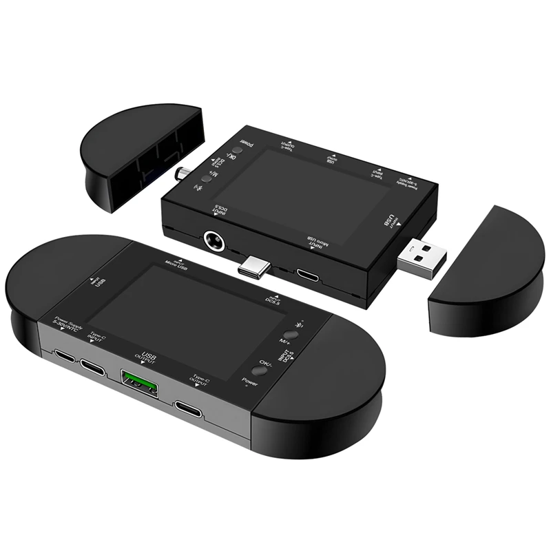 Фото ATORCH UD24 USB тестер Type-C 2,4 дюймов цифровой вольтметр Амперметр внешний аккумулятор детектор напряжения вольт PD триггер Электрический измеритель №2